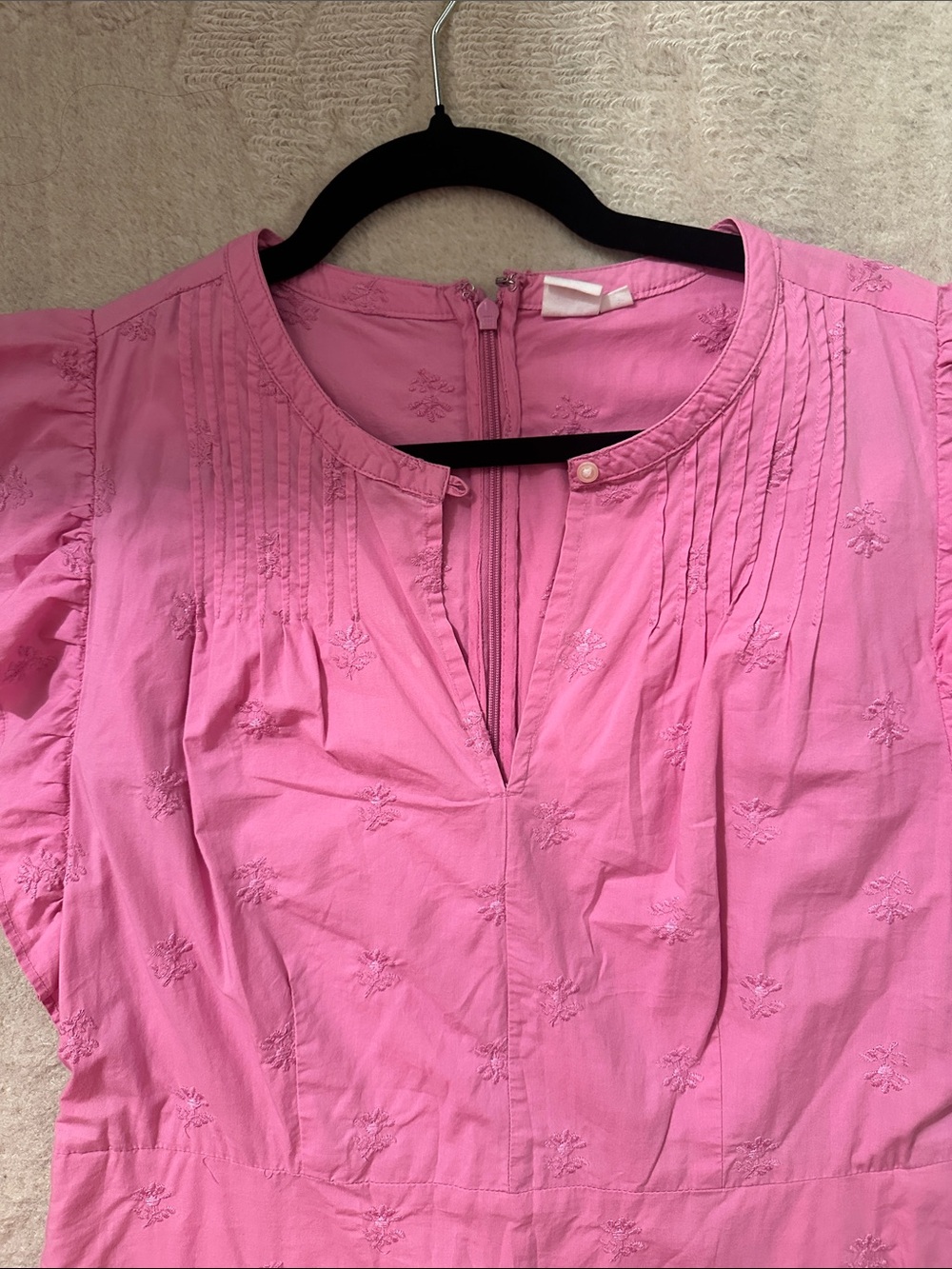GAP Pink Ruffled Tiered Maxi Dress - Picture 3 of 8